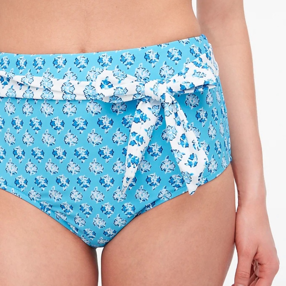 NWT J. Crew high waisted belted bikini bottom